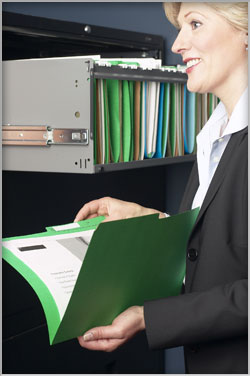 Woman with Folder Woman with Folder